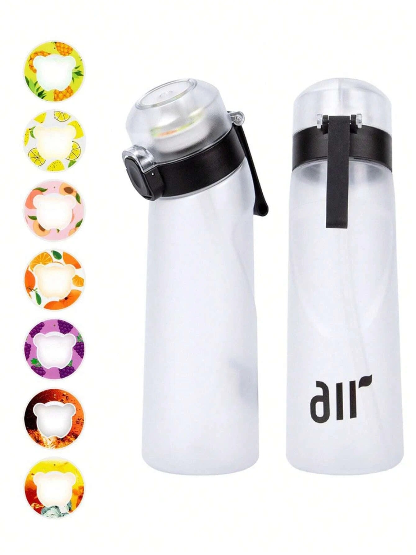 650Ml Air Water Bottle with 7 Fruit Pods Included Flavoured Water Bottle Up UK