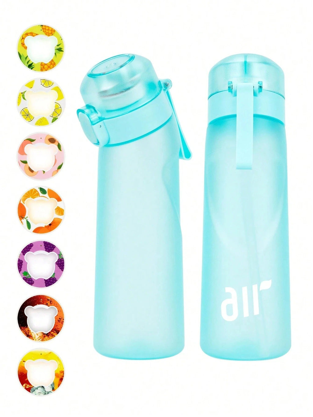 650Ml Air Water Bottle with 7 Fruit Pods Included Flavoured Water Bottle Up UK