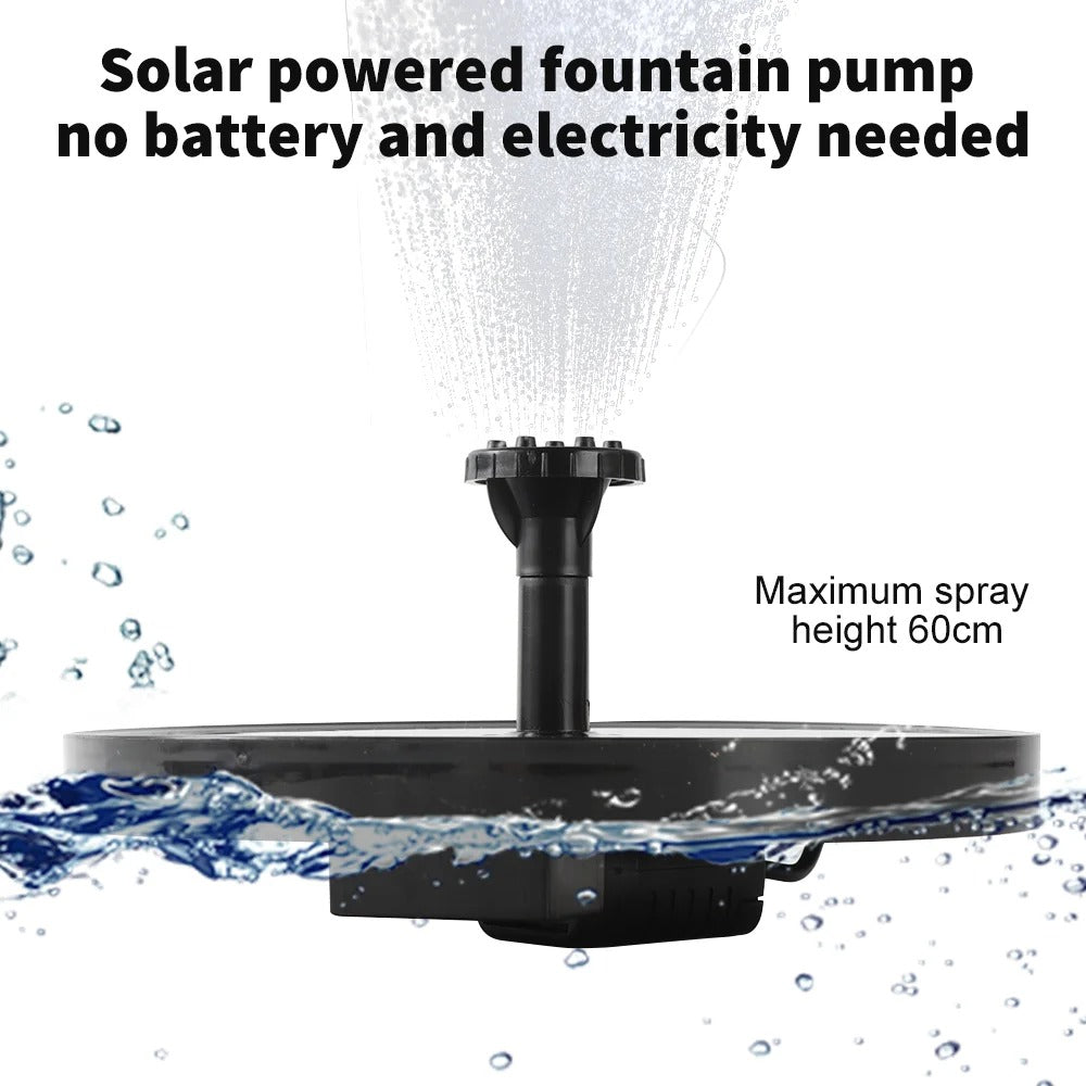 🌞 Solar-Powered Fountain Pump – Self-Running Water Feature for Ponds, Pools & Bird Baths! 🌊